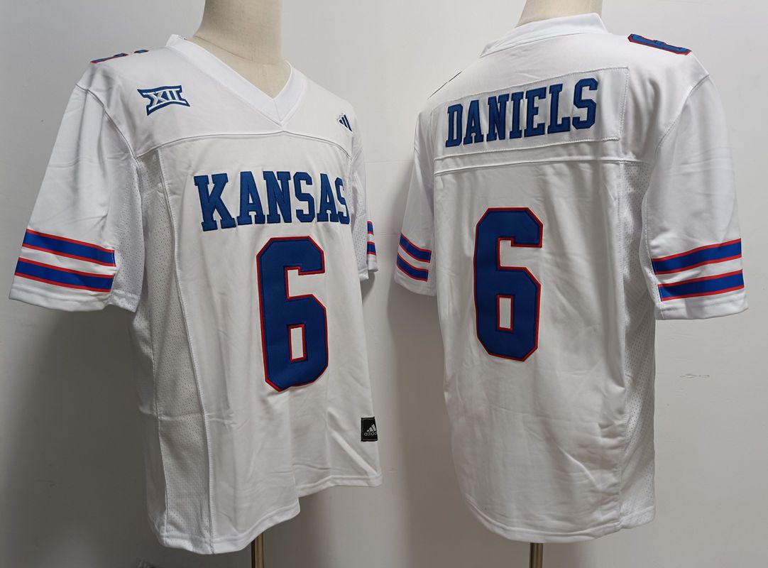 Men #6 Daniels White Nike 2025 NCAA Jersey->more ncaa teams->NCAA Jersey